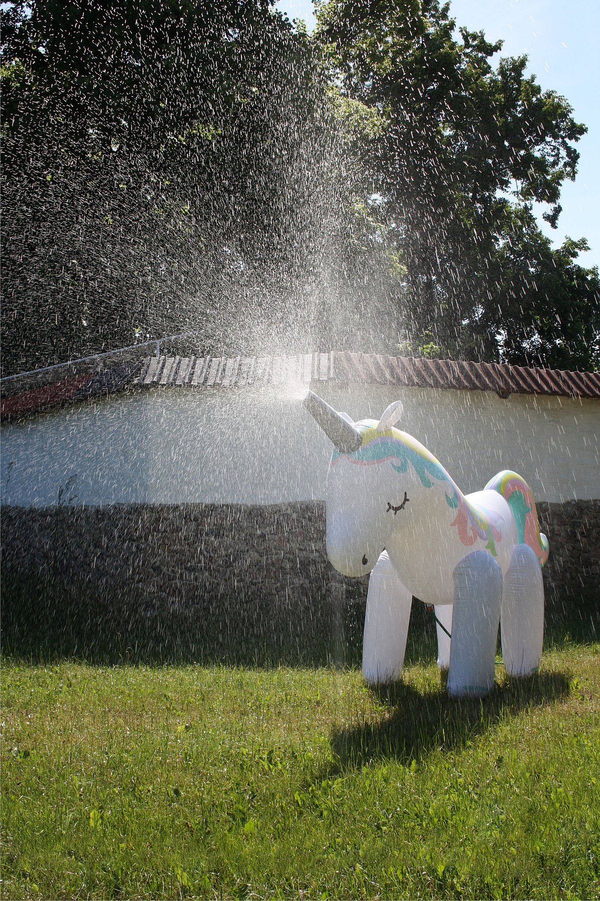 Einhorn Gartendusche